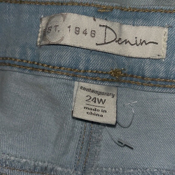 Light Blue Jean Shorts - Picture 2 of 3